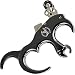 AMEYXGS Archery Release Aid Fully Automatic Aluminum Alloy 3 or 4 Finger Release Aid Stainless Steel Release Aid Left or Right Hand for Compound Bow Hunting Shooting Target Trigger (Black)