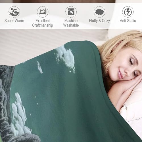 Couverture flannel moelleuse et chaude lavable grand format 180x200cm
