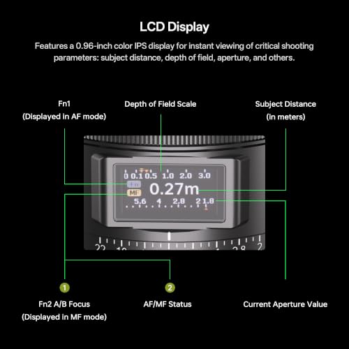 Image of VILTROX 16mm f /1.8 L Lens Full Frame Wide Angle Autofocus Lens with LCD Screen Compatible with L Mount Cameras Leica SL SL2 SL2-S SL3 SL3-S /Lumix S1 S1R S1H S5 S5 II S5 II X S9 BS1H /Sigma fp BF fp L