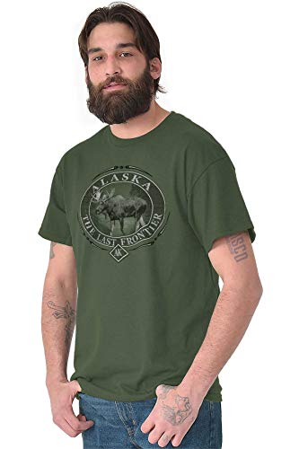 Alaska AK Rugged Mountain Moose Graphic T Shirt Men or Women4
