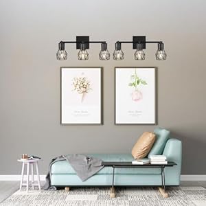 3 Light Wall Sconces Lighting with Wire Cage, Retro Industrial Bathroom Vanity Light Fixtures Over Mirror,Black Wall Lights for Bathroom Living Room Bedroom Hallway Kitchen 3 Light Wall Sconces Lighting with Wire Cage Retro Industrial Bathroom Vanity Light Fixtures Over MirrorBlack Wall Lights for Bathroom Living Room Bedroom Hallway Kitchen