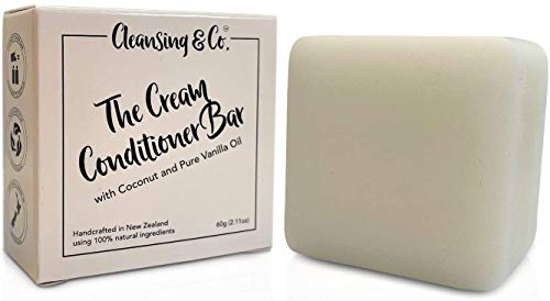 Cleansing & Co 2.11Oz Hair Conditioner Bar For Nourishing Scalp And Hair - Hand Made, Zero Waste, Plastic Free, Sls Free, Natural Conditioner Bars For Body Care (Eco-Friendly Coconut Bar Conditioner) #TOP26