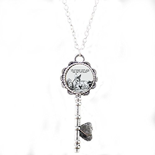 Preisvergleich Produktbild aaaAA Schlüsselanhänger, oval, Bambi & Mutter "Always with You"