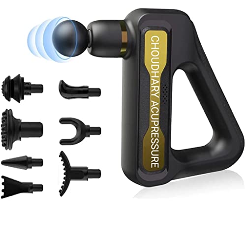 CHOUDHARY ACUPRESSURE Massage Gun 32 speed Deep Tissue Muscle Massager Percussion Massage Gun Handheld Massager 8