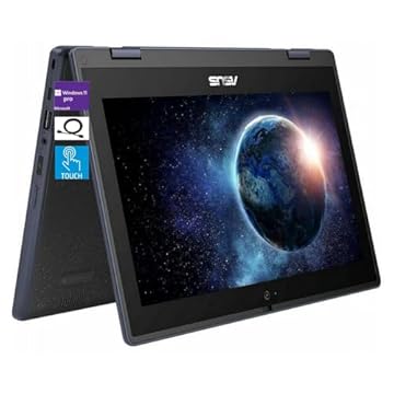 ASUS Laptop Educacional 2 Em 1 Com Tela Sensível Ao Toque Hd De 11,6", Processador Intel Celeron N100, 4 Gb De Ram, Ssd De 512 Gb, Wi-Fi 6, Bluetooth 5.1, Resistente A Derramamento, Revestimento Ant