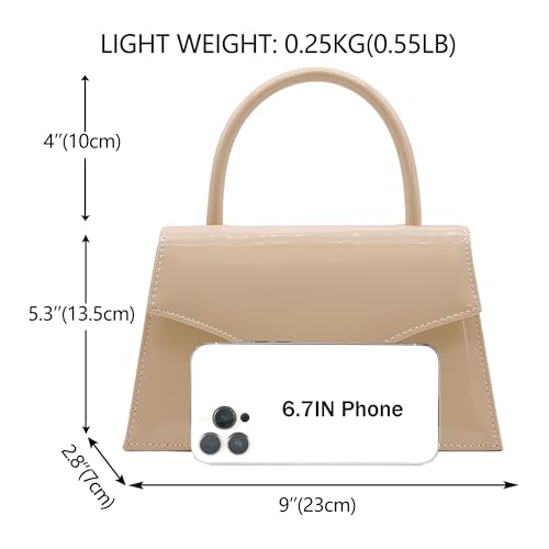 Image of Women's Evening Bag Bridal Party Clutch Purses Cocktail Prom Handbags with Patent Leather