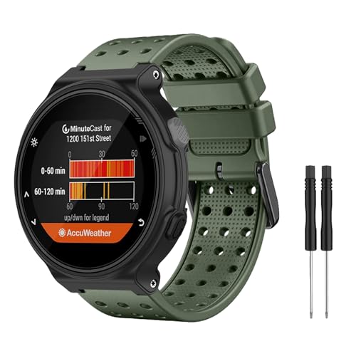 [LanQii] �o���h �p�� Garmin Forerunner 220 230 235 235lite 630 620 735 735xt / �p�� Garmin approach S20 S5 S6 �Ή� �V���R���o���h �y�_��E�ϖ��ՁE�ϋv���z 