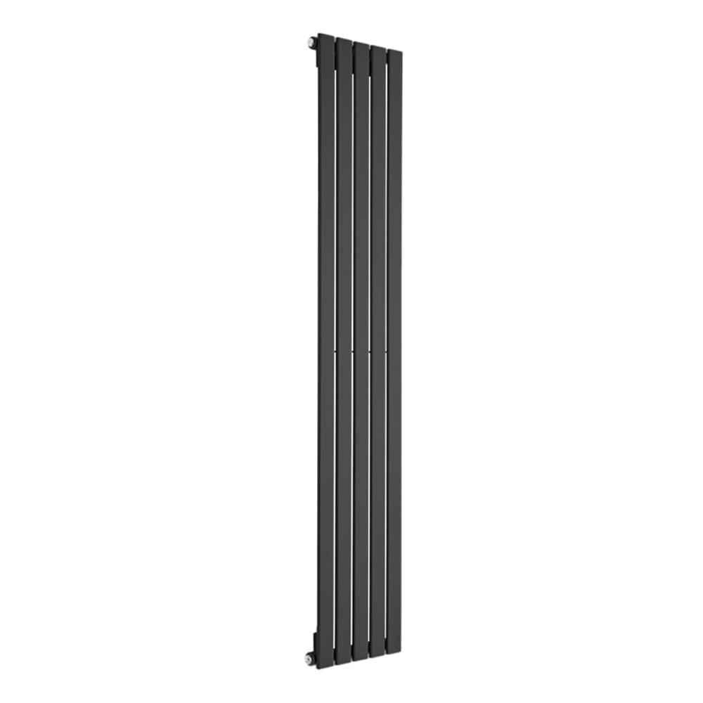 Sterling Black Single Flat Panel Vertical Radiator 1750 x 350mm