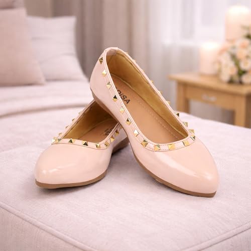 Image of Women Girls Slip On Ballet Flats