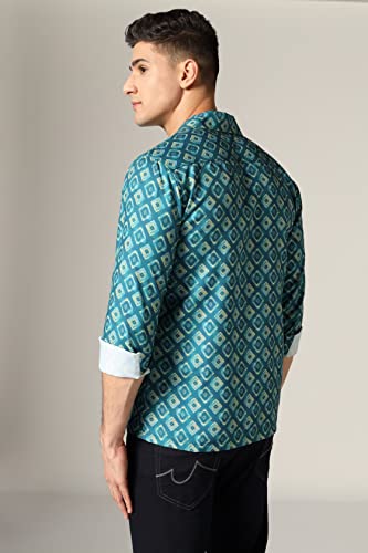 Image of GRECIILOOKS Shirt for Men | Casual Stylish | Short Sleeve | Formal | Man's Regular fit | Rayon Shirts | Summer-Button Down
