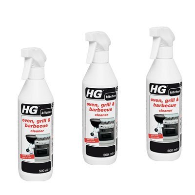 HG Oven, Grill And Barbecue Cleaner 500 ml 138050106 x3 by HG
