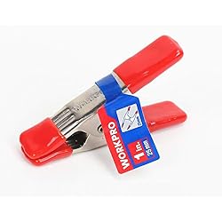 WORKPRO W032006 Steel Spring Clamp, Heavy-Duty, 1 In., Non-Marking PVC Coated Tips and Handles (Single Pack)