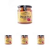 Argodey Fortaleza Mojo Rojo Suave 200g - Autentica Salsa Canaria Perfecta y Versatil para Untar con Pan, Tostadas, Arepas, Papas. Sin Conservantes ni Aditivos Artificiales (Paquete de 4)