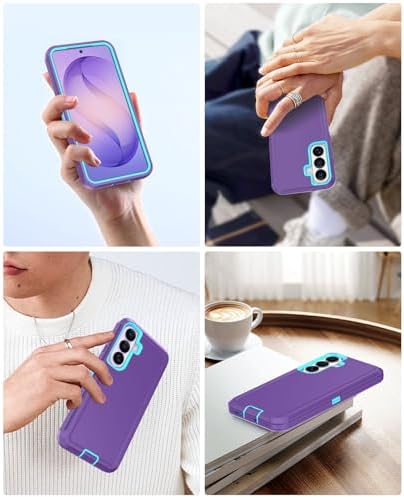 Jelanry for Samsung Galaxy S26+ Case Dual-Layer Rugged Protection - Purple - 5