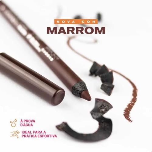 Lápis para Olhos Sport Eyepencil Pink Cheeks Cor Marrom - À Prova d’Água, Hiper Pigmentação e Fácil