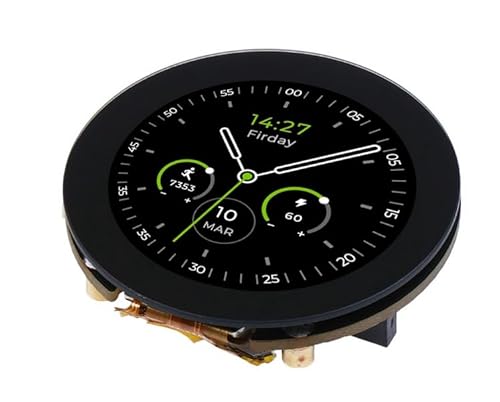 Seeed Studio Round Display for XIAO - 1.28-inch Round Touch Screen, 240×240 Resolution, 65k Colors, RTC, Charge IC, TF Card Slot, JST 1.25 Connector, All XIAO Compatible,HMI, Smart Home, Wearables