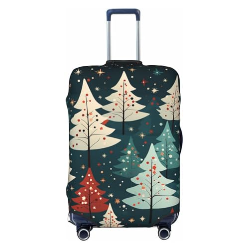 Luggage Cover for Travel Elastic Suitcase Cover Red Christmas Tree Luggage Covers Fashion Suitcase Protector Thickened Baggage Cover Dustproof Suitcase Sleeve Fits 18-32 Inch Luggage