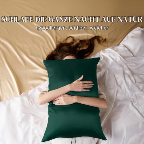 ZIMASILK Seidenkissenbezug 50x75 cm aus 100% 19 Momme Maulbeerseide – Ansicht 3
