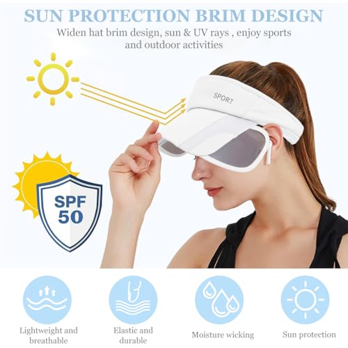 Image of PALAY Cap for Women Stylish, Summer Caps for Women, Extendable Side Brim Sun Visor Womens Hat, Fashion Breathable Hats with Sweatband for Biking, Running, Golfing