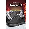POIOZXD Men's Orthopedic Warm Snow Boots Waterproof Non-Slip Winter Fleece Shoes, Winter Waterproof Fur Lined Boots with Side Zip (Black,43EU) #2