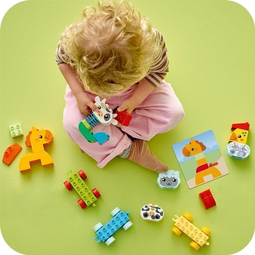 LEGO DUPLO İlk Hayvan Trenim 10412 – 1.5 Yaş ve Üzeri Çocuklar için Doğum Günü Hediyesi Fikri, Tekerlekli Oyuncak Tren ve 4 İnşa Edilebilen Hayvan Figürü İçeren Eğitici Oyuncak Yapım Seti (19 Parça) - Görsel 6