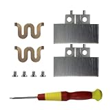 Adhiper Solo4 - Cerniera di ricambio in metallo, compatibile con cuffie Beats Solo 4, kit di riparazione durevole, set di parti di ricambio per archetto pieghevole in metallo (nero opaco)