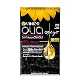Garnier Coloration Permanente - Sans Ammoniaque - Aux Huiles Naturelles de Fleurs - Noir Diamant (2.0) - Olia