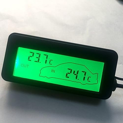 12V Car Interior And Exterior Thermometer, Car Digital LCD Display Thermometer, Inside Outside Temperature,Gauge Meter LCD Digital Display - Image 5