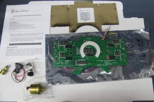 Intellitronix DP6005R Digital Dash components including circuit board, sending units, and instructions