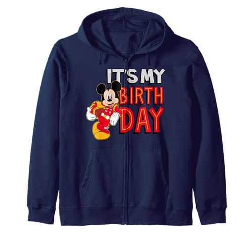 Sweat Mickeybday Zip Hoodie Disney Junior pour habiller un enfant en fête