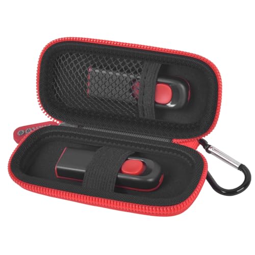 Image of USB Flash Drive Case, SD Card /Thumb Drive /Memory Cards Holder, Bag Only | SDXC /SDHC Storage, Electronic Accessories Organizer for SanDisk / for Samsung, for Students /IT /Office /School /Travel, Red