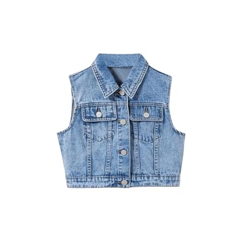 SweatyRocks Girl's Denim Vest Cover