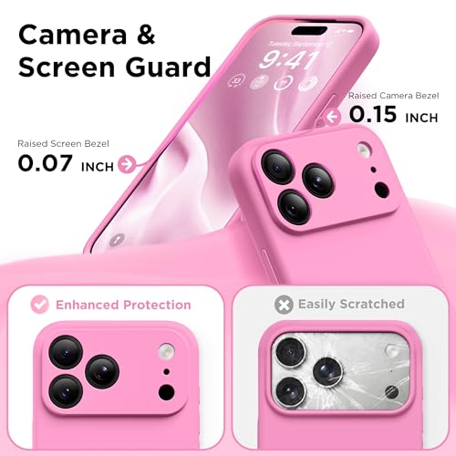 Image of GolbinBox Magnetic for iPhone 17 Pro Case, Silicone Cover, Peach Pink