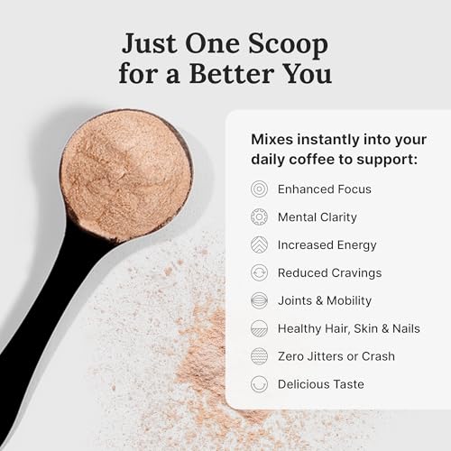 For Wellness The Good Stuff Focus – Mocha Coffee Booster | Nootropic Collagen Creamer with MCTs for Focus, Energy & Wellness | Non-Dairy, Keto-Friendly, 30 Servings - Image 4