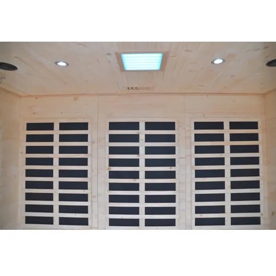 Bagno Italia Sauna infrarossi 250x150 cm da esterno con 14 piastre cromoterapia radio bluetooth