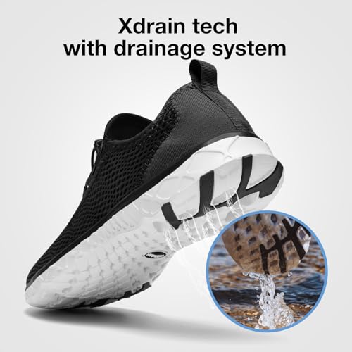 Image of ALEADER Men's Stylish Water Shoes, Quick-Dry Xdrain Water Sneakers, Lightweight & Comfort Footed