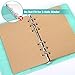 A6 Refill Paper, 320 Pages A6 Loose Leaf Paper 6 Hole Notebook Refills for 6 Ring Refillable Binder Notebook Planner Diary Journals Painting Personal Organiser-Blank Pages