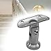 shamjina Stair Rail Bracket Stainless Steel Solid Rust Proof Easy to Install Handrail Holder Handrail Post Support for Staircases Home, Saddle shaped
