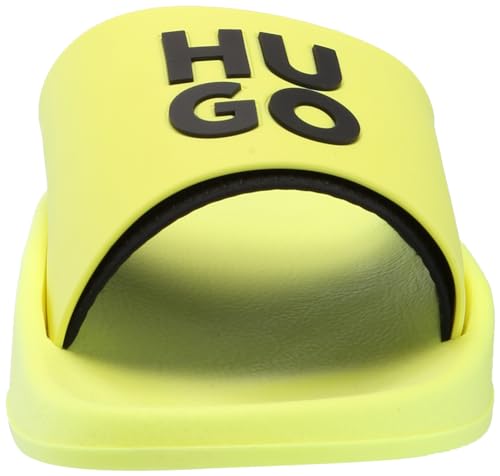 Image of HUGO Men's Stacked Logo Slide Sandal