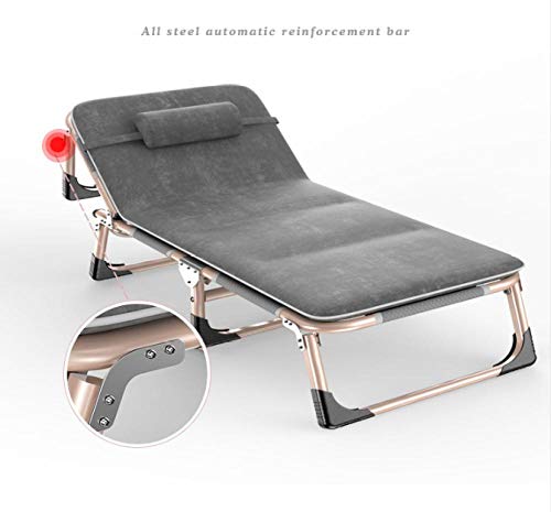 Chaise longue de jardin inclinable portable réglable - 7