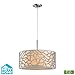 Autumn Breeze Collection 3 light pendant in Brushed Nickel - LED, 800 Lumens (2400 Lumens Total) With Full Scale Dimming Range, 60 Watt (180 Watt Total)Equivalent , 120V Replaceable LED Bulb Included. 53001/3-LED by Elk Lighting