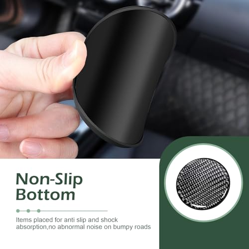 2 portavasos de fibra de carbono para carro, 2.67" negro miniatura 6