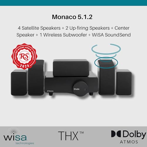 Platin 444-2306 Monaco 5.1.2 Home Theater System - Wireless Surround Sound System Upward Firing Speakers thumb #3