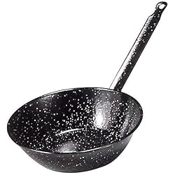 Sartenes Grandes Con Patas Garcima - Sartén Doble Honda Con Mango Esmaltada 24 cm.