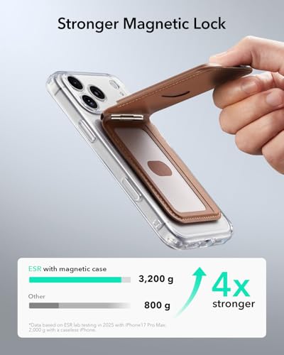 Tarjetero Magnético antirrobo RFID y rastreable para iPhone 17 4