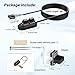 MEIRIYFA Desktop Computer Power Switch Power Supply Cable, External PC Power Button Extension Cable with ON Off Reset Switch for Computer Motherboard (2M, Black)