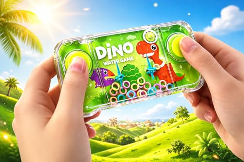 Brinquedo Pega Argola Dinossauros Brinquedo Pega Argolinha Jogo Aquático com Tema Dino 14cm Cores Sortidas