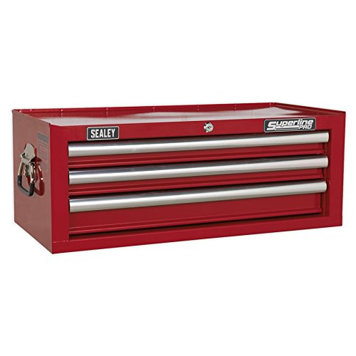 Sealey AP33339 Mid-Box 3 Drawer with Ball Bearing Slides - Red