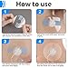 60Pcs Universal Adhesive Patches for CGM and Insulin Pumps, 0.8-Inch Hole, Breathable Clear Patches & Waterproof CGM Sensor Patches 10-14Day, CGM Protection, Pre-Cut Adhesive Tape, Skin-Friendly Patch