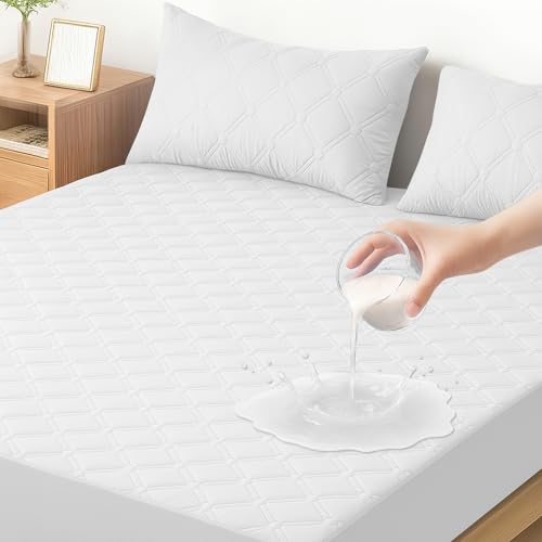 Ystyle Protector de Colchón 90x190 CM, Blanco